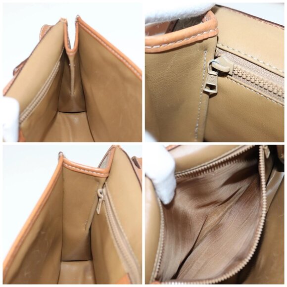 CELINE Macadam Canvas Shoulder Bag PVC Beige - Picture 15 of 16